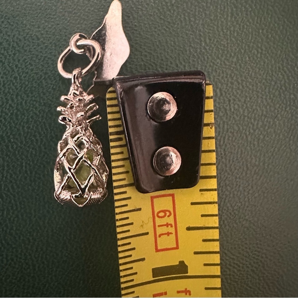Sterling Silver Hawaii Pineapple Charm Pendant – Vintage Souvenir - Picture 5 of 7